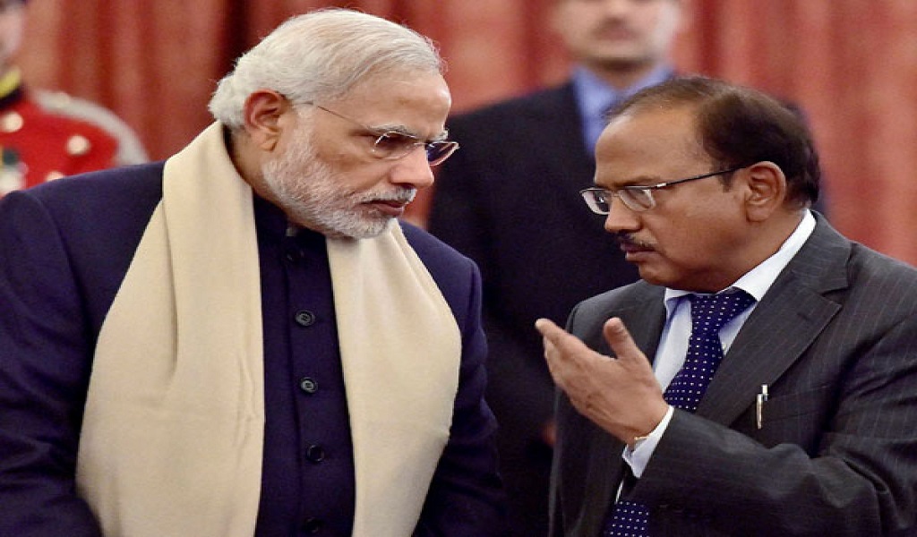 "NSA Ajit Doval with Prime Minister Narendra Modi"