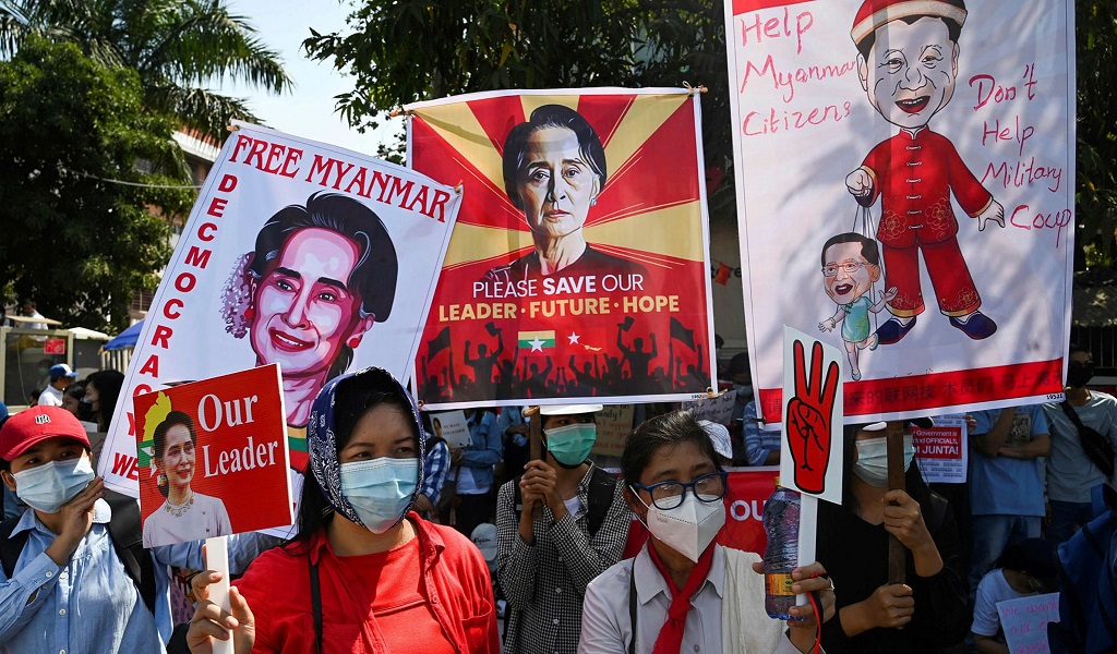 Myanmar Protests Continue Protests After Extended Detention Of Aung Sann Suu Kyi