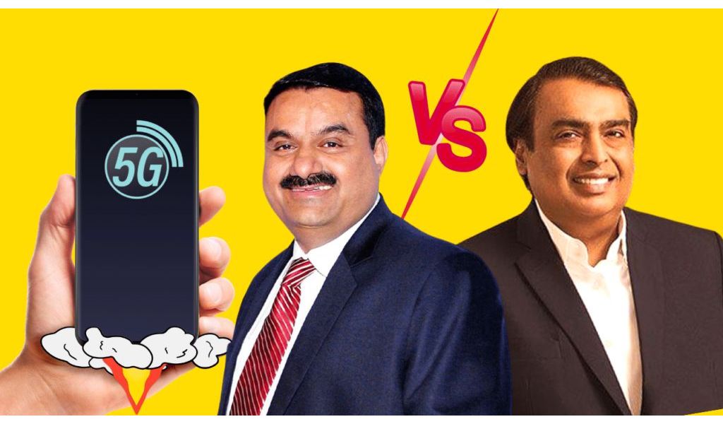 Whenever we talk about big billionaire businessmen in India today, two names that pop up our memory. Both these businessmen hail from the western state of Gujarat and both of them have diversified businesses. These days, 5G Spectrum became auction battlefield for two of India’s Top Business Tycoons.  Mukesh Ambani heads Reliance Industries, which has ventures in petrochemicals, oil and gas, telecom and retail. Adani group's ventures led by Gautam Adani's include ports, airports, infrastructure, commodities, coal, power generation and transmission and real estate, according to Forbes.  As per the latest news, the 5G Spectrum Auction Process has now entered round 2. Bidding by Telecos is not aggressive and competitive. The bidding is likely to be concentrated around mid-Band, high-band spectrum.                                                                                                        Check Brand Analysis                                                                                                     (For Past Seven Days)    Engagements  Sentiments  Search Engine Score  Potential Reach  Mukesh Ambani      153.6K  26.7% +ve  2.3%  -ve          11661       18.3 Billion  Gautam Adani     270.1K  41.4% +ve  13.7% -ve           3961       17.6 Billion